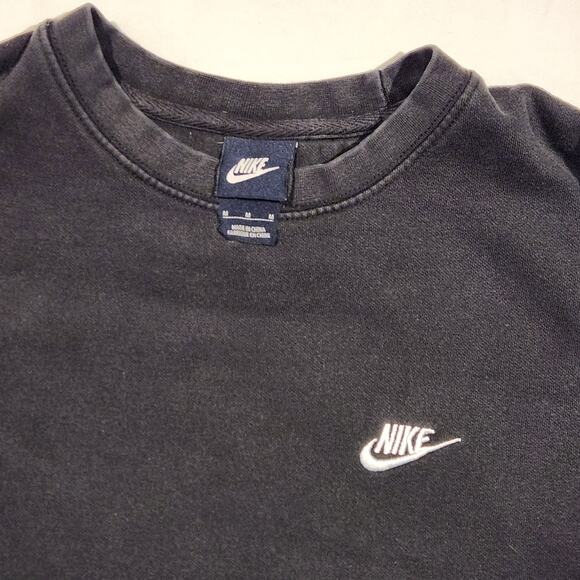 Vintage Black Nike Crewneck Sweatshirt Mens Medium - Picture 2 of 4